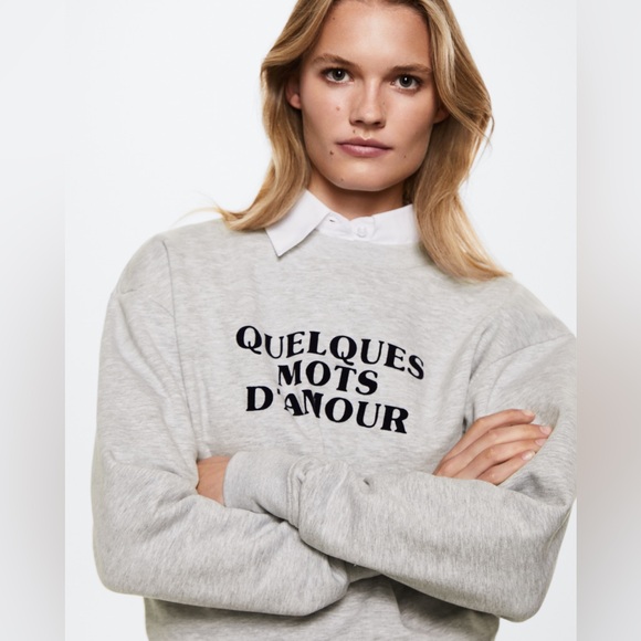 Mango message sweatshirt - Picture 2 of 5